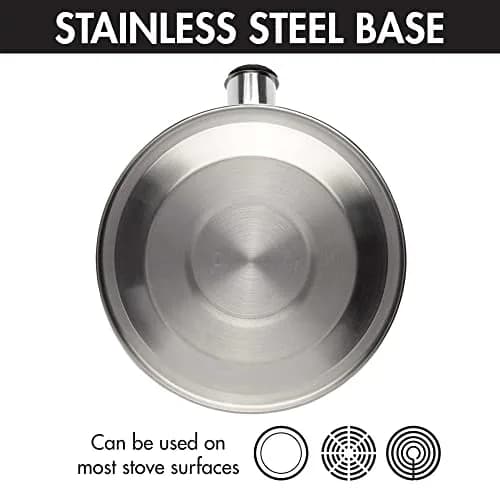 Primula Stewart Whistling Tea Kettle 1.5-Quart (1.42 L) | Fast Boil Stainless Steel Stovetop Kettle thumbnail 8