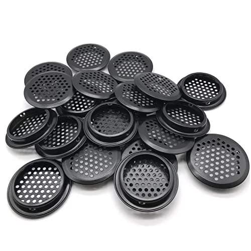 NACX 20Pcs Air Vents 53mm Circular Soffit Vent Stainless Steel Black | Durable Ventilation Solution thumbnail 1