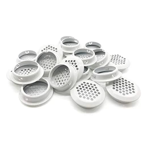 NACX 20Pcs Air Vents 35mm Circular Soffit Vent Stainless Steel White | Durable Ventilation Solution thumbnail 1