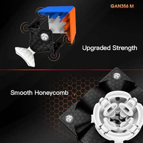 GAN 356 M Frosted Speed Cube 3x3 Magnetic Puzzle for Kids | Magnetic, Stickerless, 2020 Model thumbnail 4