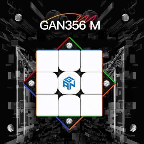 GAN 356 M Frosted Speed Cube 3x3 Magnetic Puzzle for Kids | Magnetic, Stickerless, 2020 Model thumbnail 7
