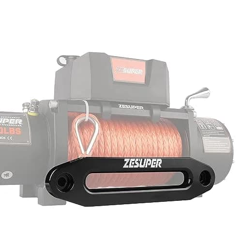 ZESUPER Universal 10" Aluminium Winch Hawse Fairlead for 8000-13000LBS Winch | Aluminium, Synthetic Rope Compatible thumbnail 5
