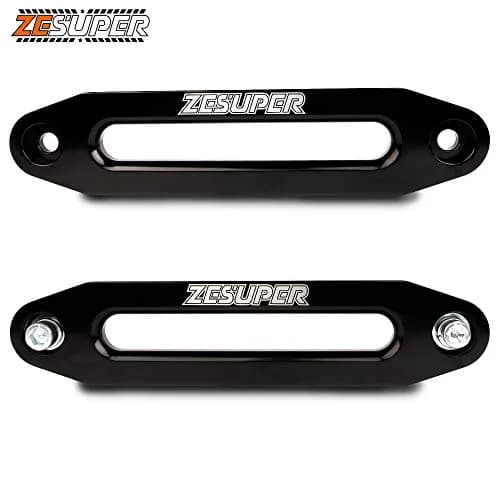 ZESUPER Universal 10" Aluminium Winch Hawse Fairlead for 8000-13000LBS Winch | Aluminium, Synthetic Rope Compatible thumbnail 3