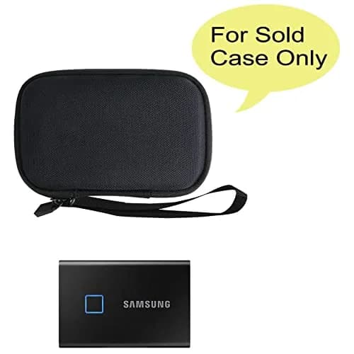 co2CREA Hard Travel Case for Samsung T7 Touch Portable SSD, Black | Shockproof Dustproof Water-Resistant thumbnail 2