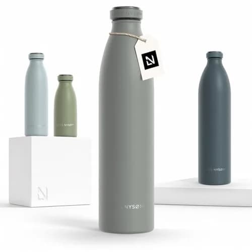 LARS NYSØM Stainless Steel Insulated Water Bottle 34oz | Keeps drinks cold 24h, hot 12h, leak-proof, travel-ready thumbnail 1