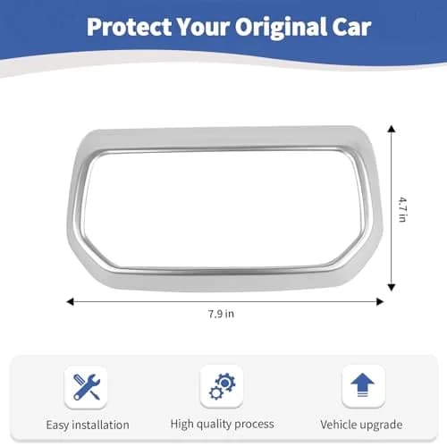 RT-TCZ Rear AC Vent Cover Trim for Jeep Wrangler JLU 2018-Present & Gladiator JT 2020-Present Silver (1 pc) thumbnail 6