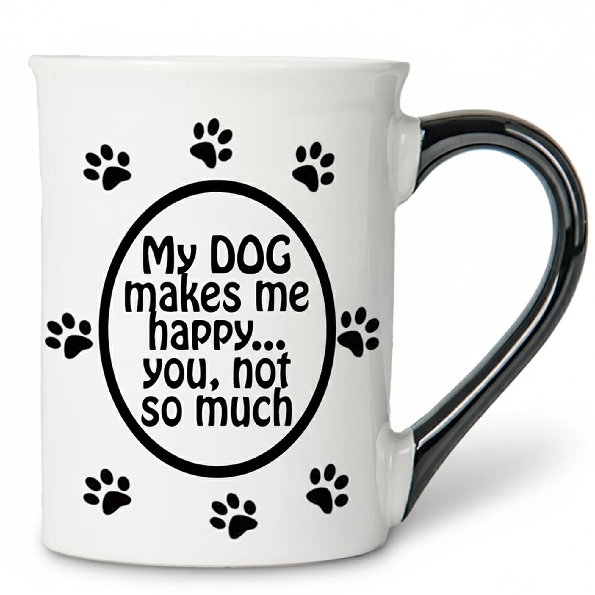 Cottage Creek Ceramic Dog Coffee Mug 16oz | Funny Dog Lover Gift for Men & Women — White