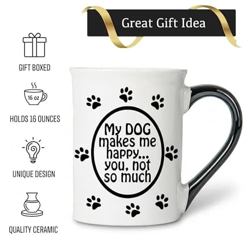 Cottage Creek Ceramic Dog Coffee Mug 16oz | Funny Dog Lover Gift for Men & Women thumbnail 3