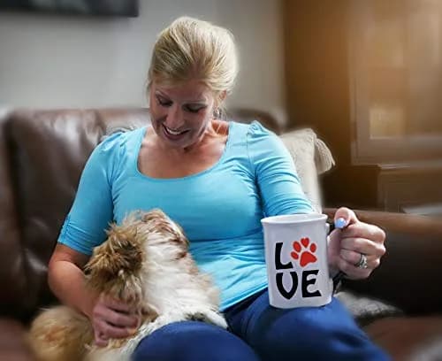 Cottage Creek Ceramic Dog Mom Coffee Mug, 16oz Pawprint | Dog Lover Gift for Women & Men thumbnail 8
