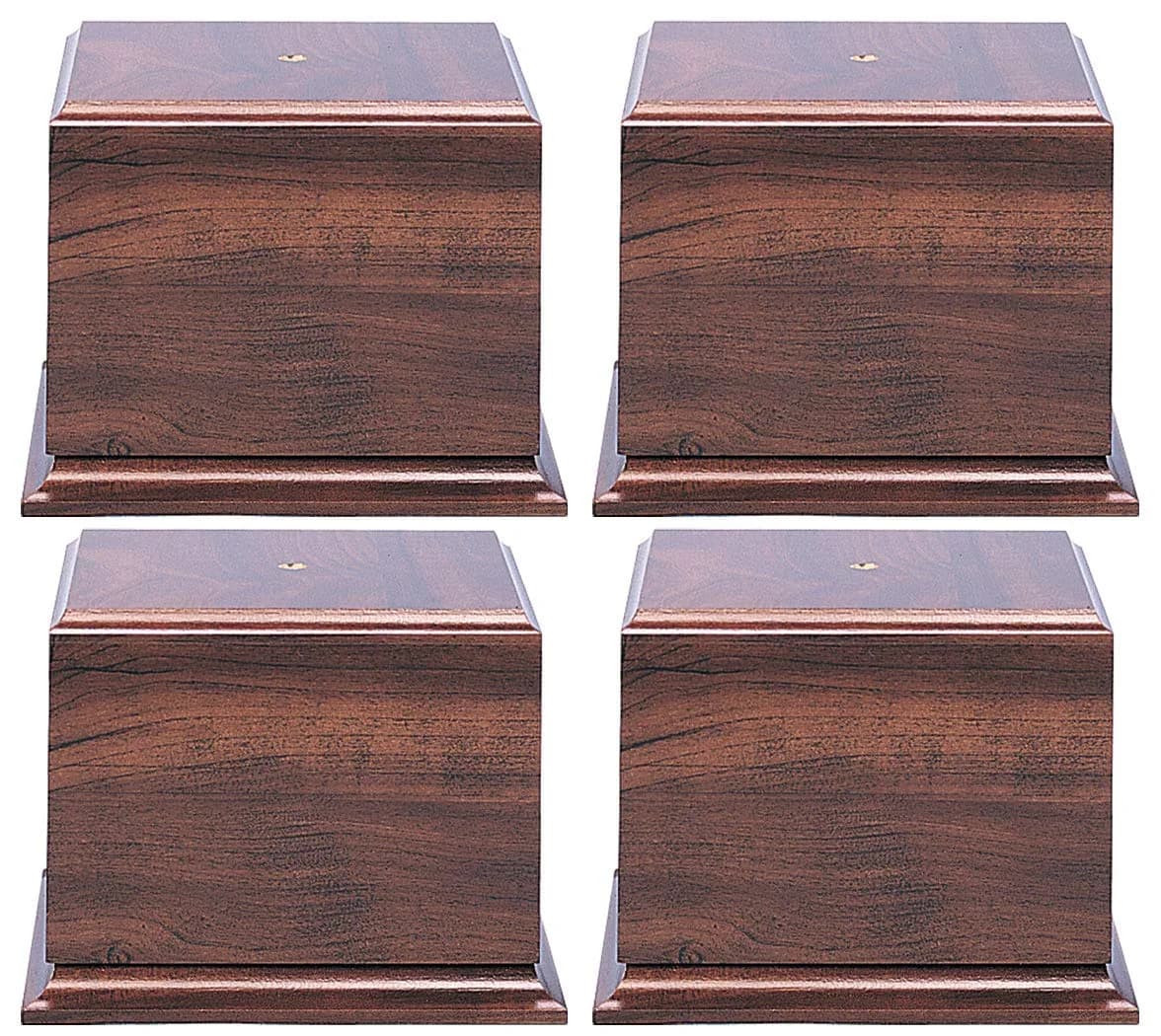 On Top Awards - 5.25" Tall Cherry Finish Particle Wood Trophy Base | Perpetual Award Stand (70-120 chars)