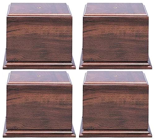 On Top Awards - 5.25" Tall Cherry Finish Particle Wood Trophy Base | Perpetual Award Stand (70-120 chars) thumbnail 1