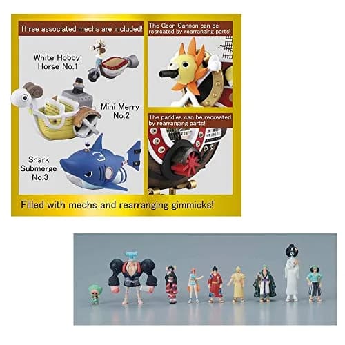 Bandai Hobby One Piece Thousand Sunny (Land of Wano Ver.) Model Kit | Wano Arc Ship & Pirates thumbnail 9