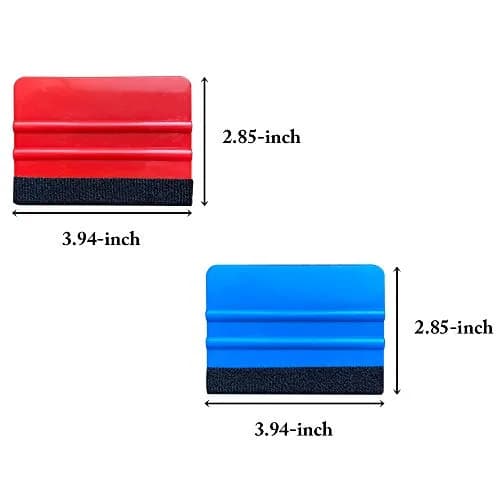 UTSAUTO 14Pcs Felt Edge Squeegee Car Wrapping Tool Kit 100x70mm | Vinyl Wrap, Window Tint, Wallpaper Installation thumbnail 3