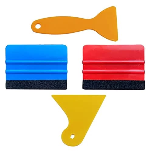 UTSAUTO Felt Edge Squeegee Car Wrapping Tool Kits 4 Inch Vinyl Wrap Squeegee Applicator Tool for Car Vinyl Wrap, Window Tint, Wallpaper, Decal Sticker Installation 4PCS thumbnail 1
