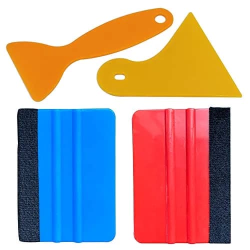 UTSAUTO Felt Edge Squeegee Car Wrapping Tool Kits 4 Inch Vinyl Wrap Squeegee Applicator Tool for Car Vinyl Wrap, Window Tint, Wallpaper, Decal Sticker Installation 4PCS thumbnail 2
