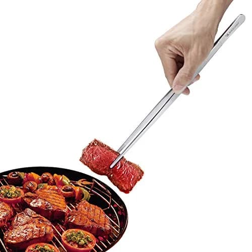 MSY BIGSUNNY Kitchen Tweezers Set of 2 | 12 Inch Stainless Steel Food Tongs for Precision Cooking & Serving thumbnail 7