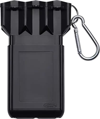 Casemaster Nomad Adjustable Dart Case Black | Fits Steel & Soft Tip Darts, 3 Darts, 6.5" thumbnail 1