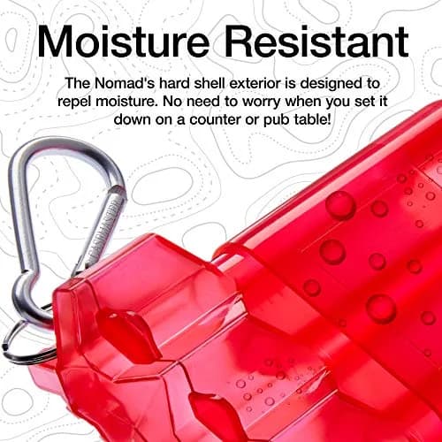 Casemaster Nomad Adjustable Dart Case Red | Slim, Stylish, Fits 3 Darts Up to 6.5 Inches thumbnail 5