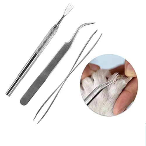 ideanovo Stainless Steel Tick Remover Tool Kit with Pouch | 1 Kit thumbnail 2