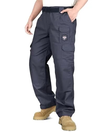 BOCOMAL Men's Flame Resistant Cargo Pants 32W x 30L | NFPA 2112 Certified, Water & Oil Resistant thumbnail 1