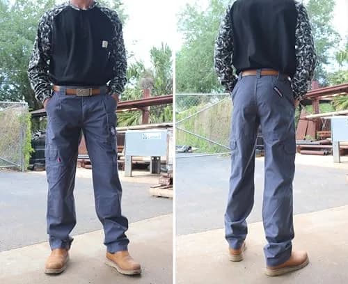 BOCOMAL Men's Flame Resistant Cargo Pants 32W x 30L | NFPA 2112 Certified, Water & Oil Resistant thumbnail 8