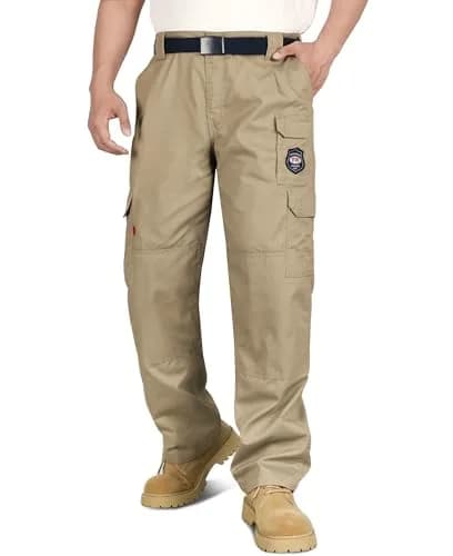 BOCOMAL Men's Flame Resistant Cargo Pants 44W x 32L | NFPA 2112 Certified, Water & Oil Resistant thumbnail 8