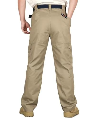 BOCOMAL Men's Flame Resistant Cargo Pants 32W x 32L | NFPA 2112 Certified, Water & Oil Resistant thumbnail 2