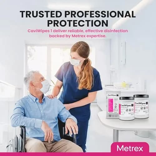 Metrex CaviWipes1 Disinfecting Wipes 160 Ct | 6"x6.75" Surface Disinfectant for Healthcare thumbnail 7