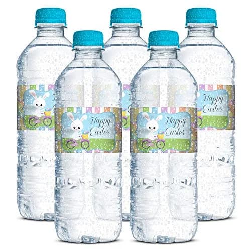 Amanda Creation Egg-celent Easter Water Bottle Wrappers 20 Pack 1.75"x8.5" | Waterproof Labels for Parties thumbnail 4