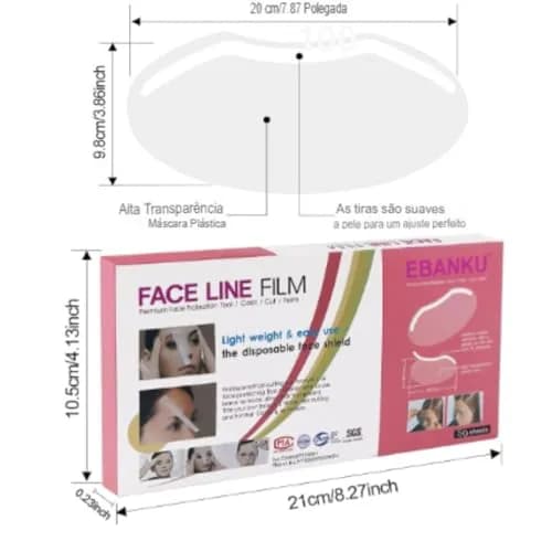 EBANKU Shower Visors for Adults, 100 PCS Transparent Face Shield for Shower & Post-Procedure Protection | Reusable Plastic thumbnail 8