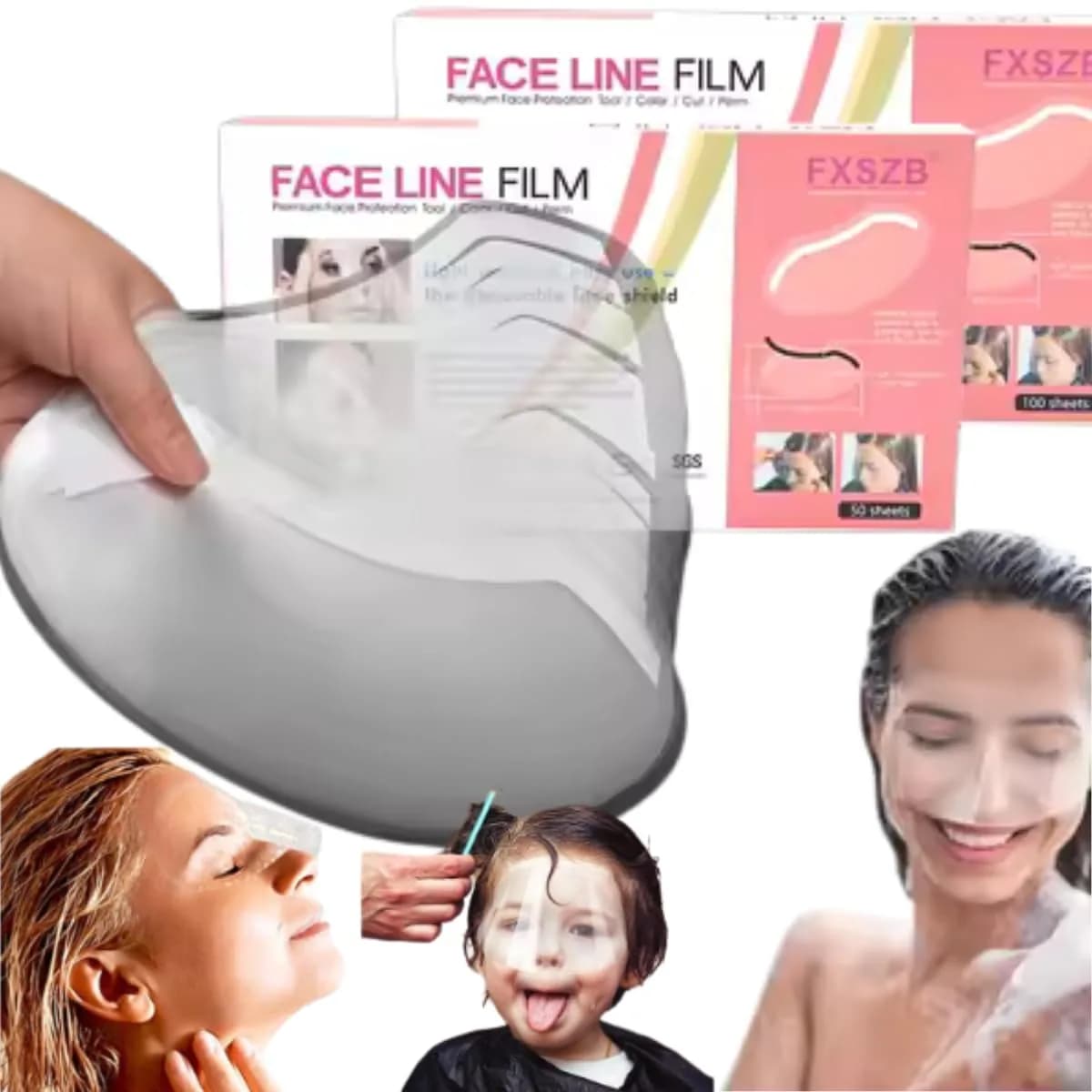 EBANKU Shower Visors for Adults, 100 PCS Transparent Face Shield for Shower & Post-Procedure Protection | Reusable Plastic - view 2