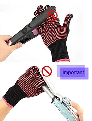 AFT90 Professional Heat Resistant Styling Gloves 24cm (9.4in) | Protects Hands from Hot Tools thumbnail 8