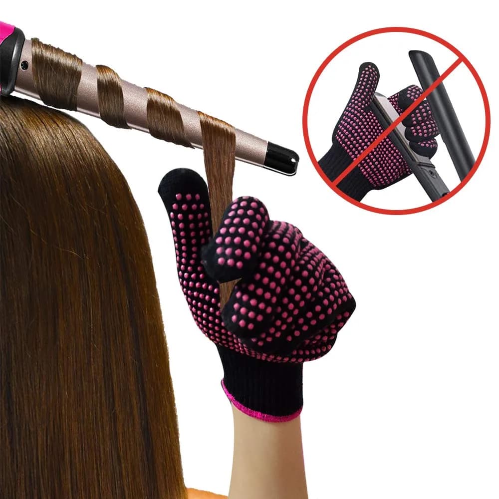 AFT90 Professional Heat Resistant Styling Gloves 24cm (9.4in) | Protects Hands from Hot Tools - view 3