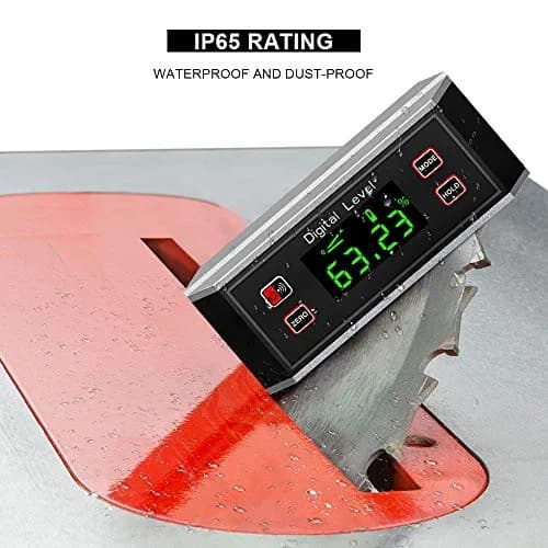 eOUTIL Digital Protractor Inclinometer Angle Finder with Magnetic Base, 0.1° Accuracy, Black | Precision Bevel for Woodworking & Construction thumbnail 2