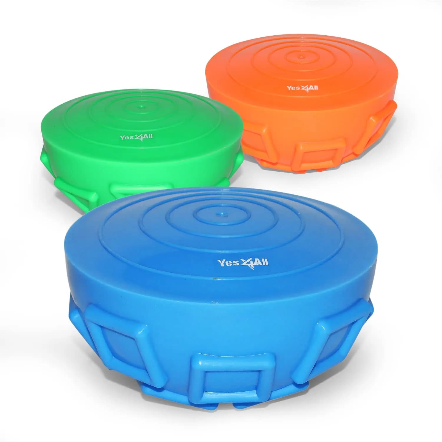 Yes4All Hedgehog Balance Pods Set of 6 | Core Strength & Stability Trainer with Hand Pump (16.5 cm W x 8 cm H) - view 4