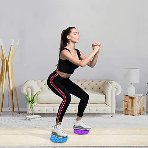 Yes4All Hedgehog Balance Pods with Hand Pump (Set of 6, 6.25 x 3.15 inches) | Core Stability Trainer thumbnail 5