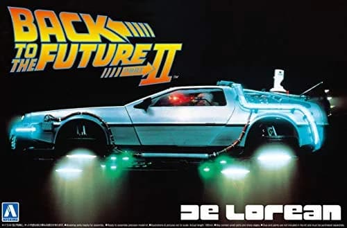 Aoshima Movie Mecha #BT-02 1/24 Back to The Future Delorean Part II Model Kit | Diecast Metal Display Model thumbnail 4
