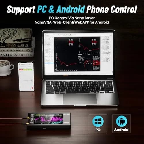 Seesii NanoVNA-H4 Vector Network Analyzer 1.5GHz | 4-Inch Touchscreen HF VHF UHF SWR Meter thumbnail 6