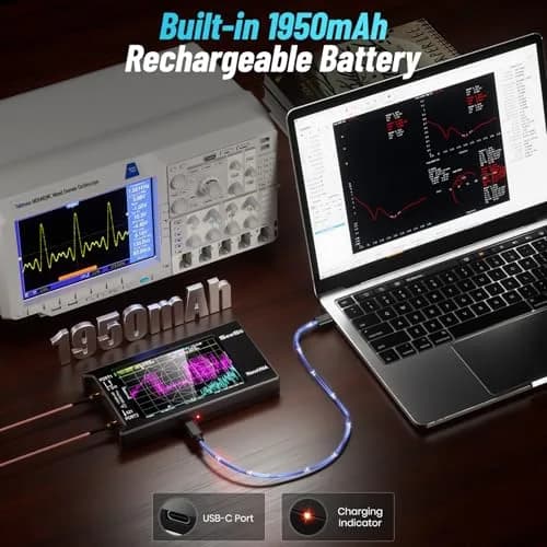 Seesii NanoVNA-H4 Vector Network Analyzer 1.5GHz | 4-Inch Touchscreen HF VHF UHF SWR Meter thumbnail 7