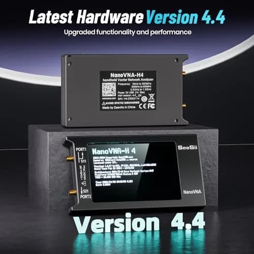 Seesii NanoVNA-H4 Vector Network Analyzer 1.5GHz | 4-Inch Touchscreen HF VHF UHF SWR Meter thumbnail 2