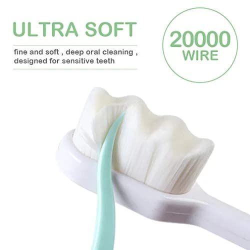 EasyHonor Extra Soft Toothbrush 6 Pack | 20000 Micro Bristles for Sensitive Gums thumbnail 2