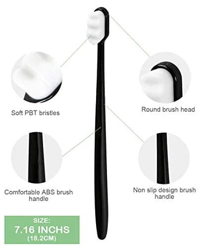 EasyHonor Extra Soft Toothbrush 6 Pack | 20000 Micro Bristles for Sensitive Gums thumbnail 3