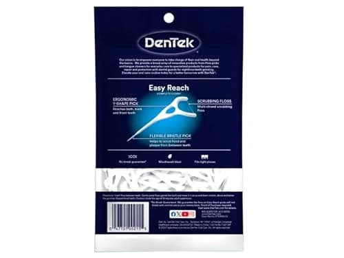DenTek Complete Clean Easy Reach Floss Picks 225 Count (Pack of 3) | Dentist Recommended for Complete Oral Hygiene thumbnail 3