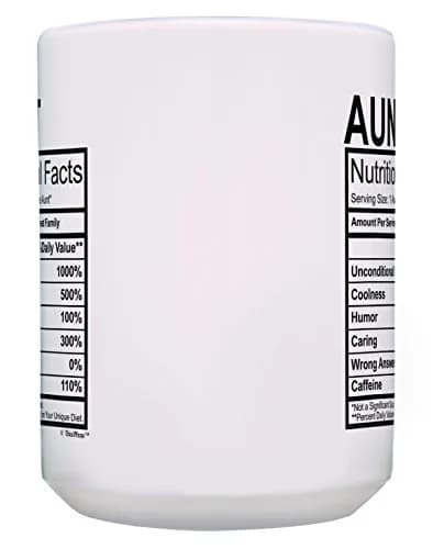 ThisWear Aunt Uncle Nutritional Facts Label 15oz Coffee Mug - 2 Pack | Funny Gift for Aunt & Uncle thumbnail 4