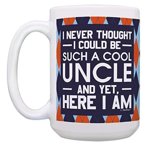 ThisWear Uncle Aunt Bundle Never Thought Be Cool 15oz Coffee Mug - 2 Pack | Large 15 Ounce Ceramic Drinkware thumbnail 2