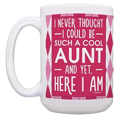 ThisWear Uncle Aunt Bundle Never Thought Be Cool 15oz Coffee Mug - 2 Pack | Large 15 Ounce Ceramic Drinkware thumbnail 3