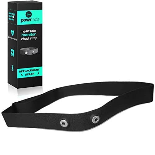 POWR LABS Heart Rate Monitor Replacement Chest Strap | Adjustable, Waterproof, Compatible with Garmin, Polar, Wahoo thumbnail 1