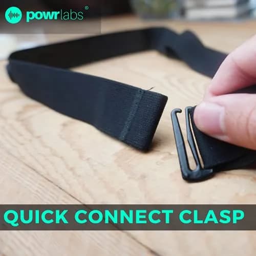 POWR LABS Heart Rate Monitor Replacement Chest Strap | Adjustable, Waterproof, Compatible with Garmin, Polar, Wahoo thumbnail 6