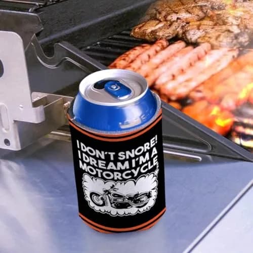 ThisWear Don't Snore Dream I'm Motorcycle Can Drink Coolers 2-Pack | Insulated Beverage Sleeve for Ice-Cold Drinks thumbnail 8