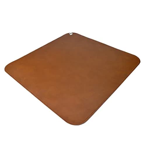 Linkidea Vegan Leather Splat Mat 39'' x 39'' Waterproof Floor Protector for Indoor Outdoor Use thumbnail 1